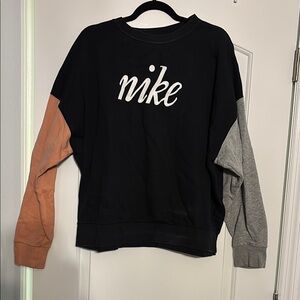 Nike Black and Gray Crewneck Sweater